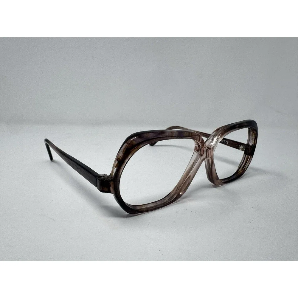 Visorette Lozza Italy Vintage Eyeglass Frames Pink Brown Fade NOS 52-20-145